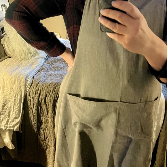 Japanese Linen Apron Pinafore size M/L/XL - Picture 12 of 13